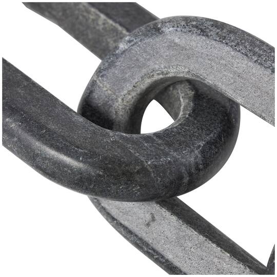 Interlocking Modern Chain Link Marble Sculpture Set